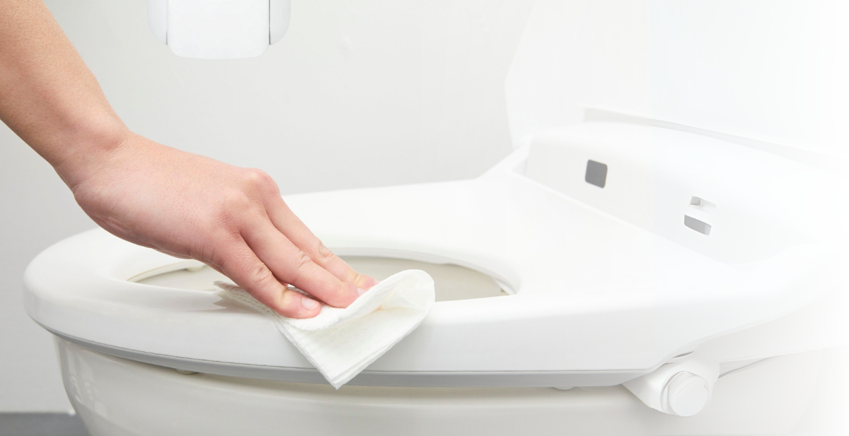 Restroom toilet seat sanitiser dispenser from Initial Singapore for workplace hygiene